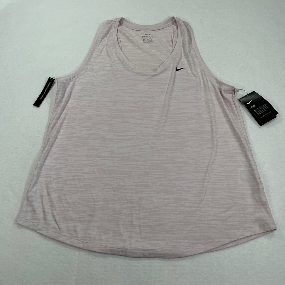 Nike Womens Dri-FIT Training Tank Top Pink Heathered BV4379-699 XL